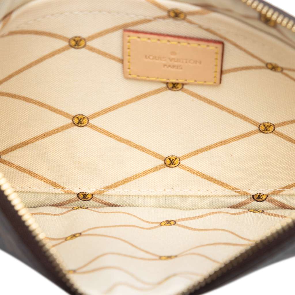 Louis Vuitton Monogram Summer Trunks Neverfull MM Pouch Brown Good condition - Model View