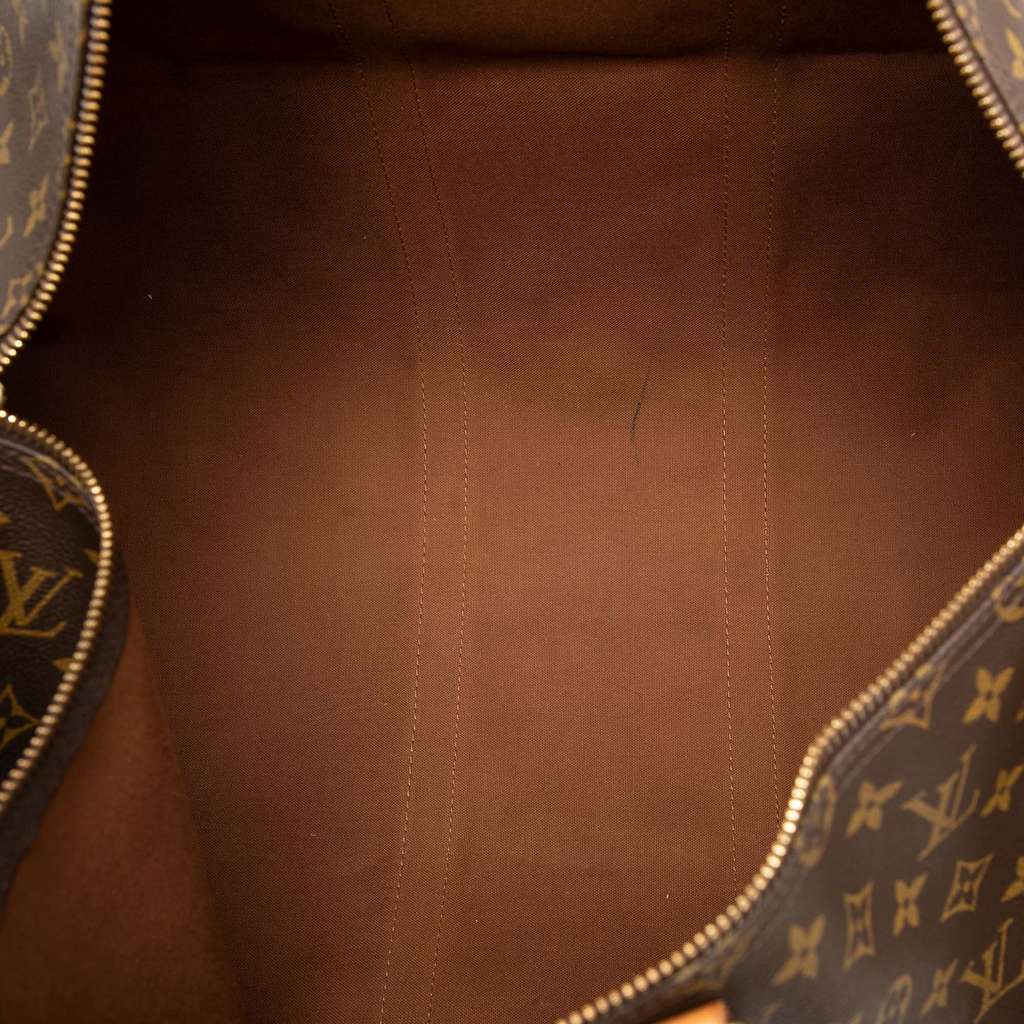 Louis Vuitton Monogram Keepall Bandouliere 55 Brown Good condition - Model View