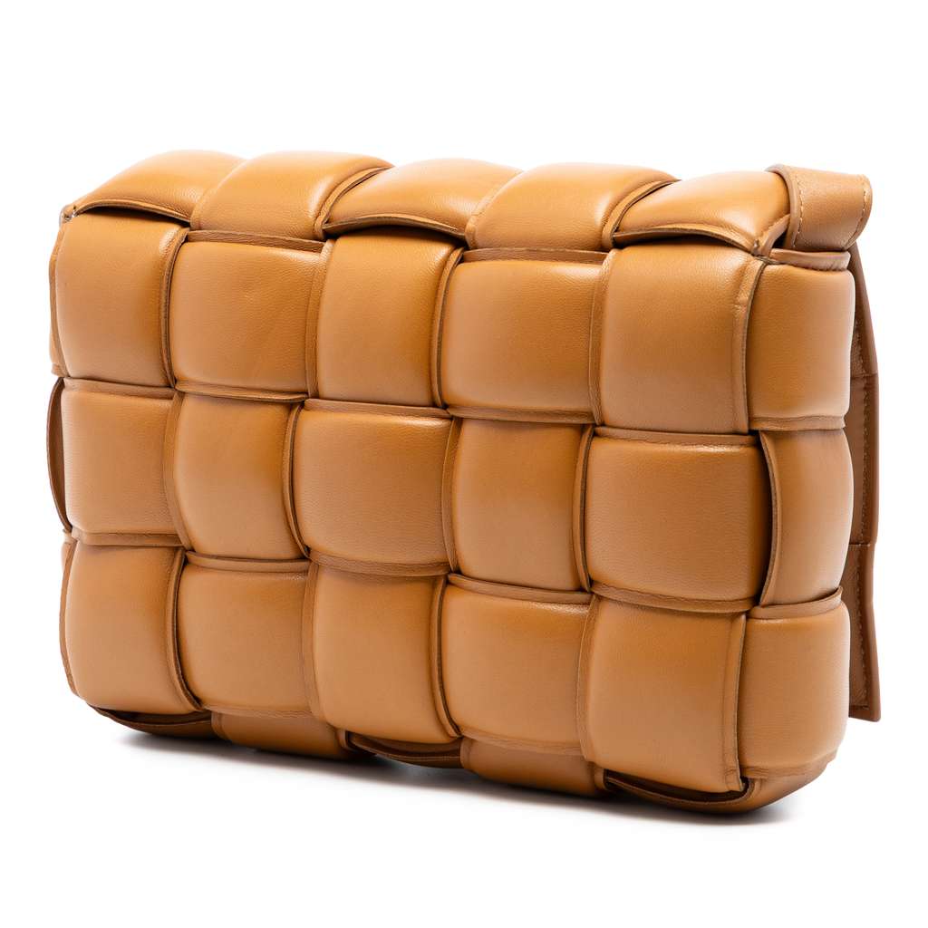 Bottega Veneta Nappa Intrecciato Padded Cassette Crossbody Brown Leather Good condition - Back View