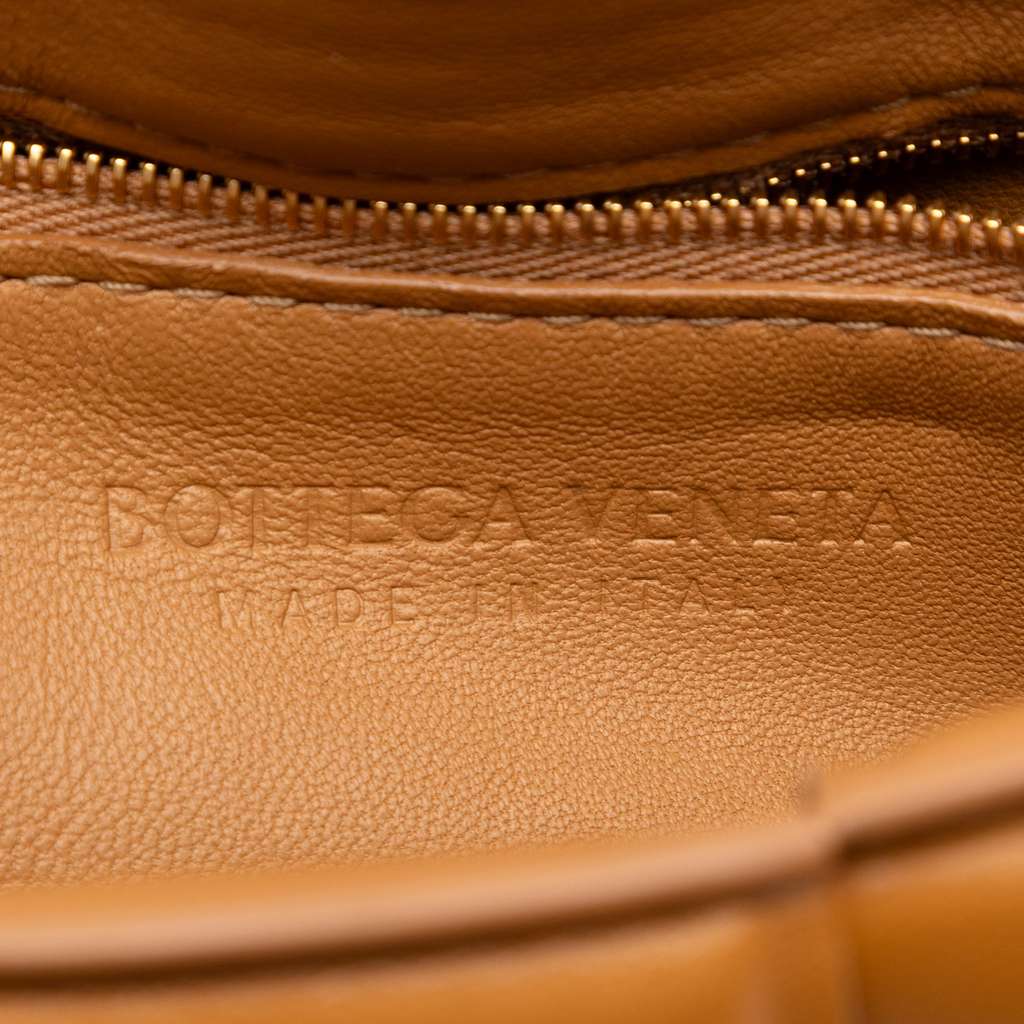 Bottega Veneta Nappa Intrecciato Padded Cassette Crossbody Brown Leather Good condition - Box View