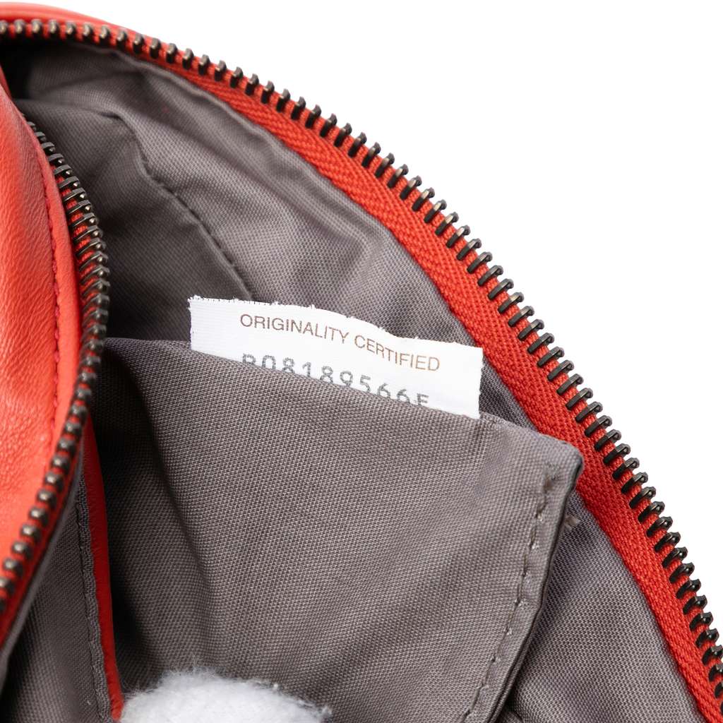 Bottega Veneta Small Nappa Intrecciato Camera Bag Orange Leather Good condition - Box View