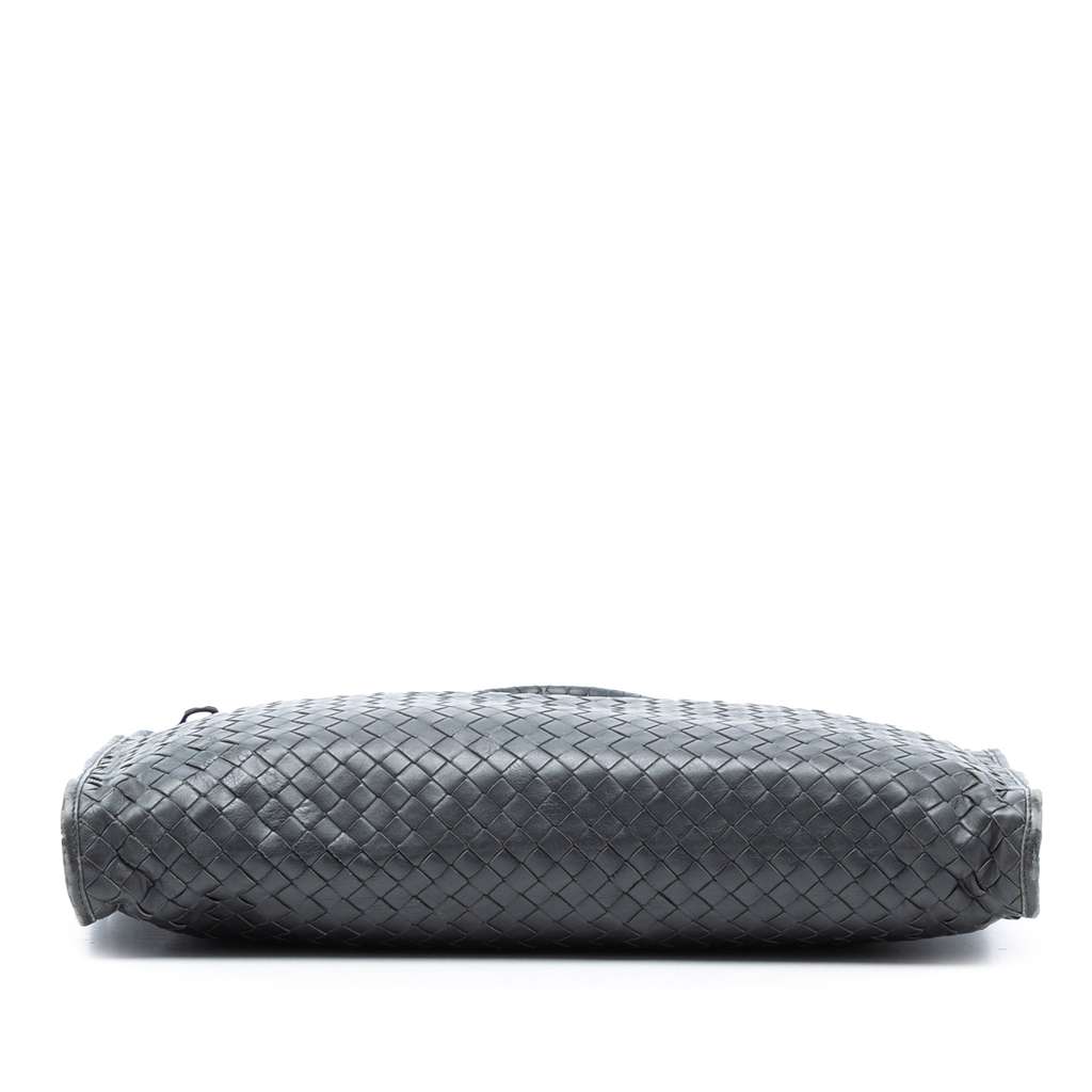 Bottega Veneta Nappa Intrecciato Business Bag Grey Leather Good condition - Inside View