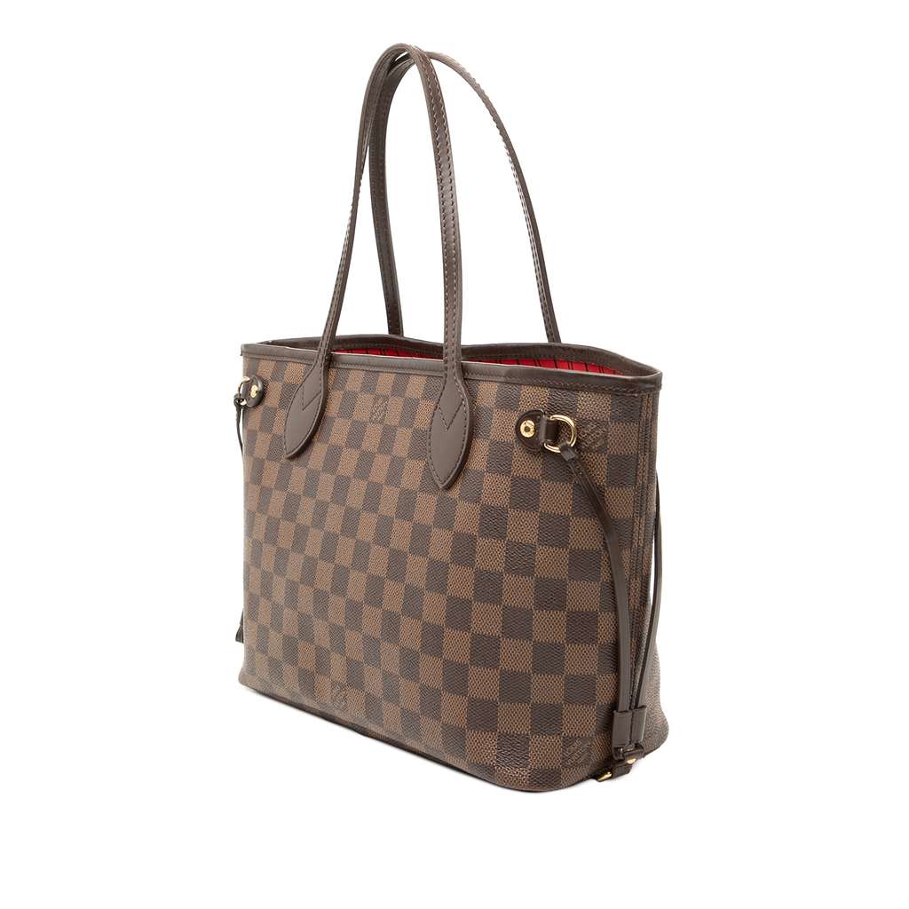 Louis Vuitton Damier Ebene Neverfull PM Brown Good condition - Back View