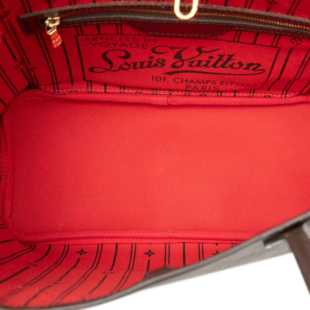 Louis Vuitton Damier Ebene Neverfull PM Brown Good condition - Model View