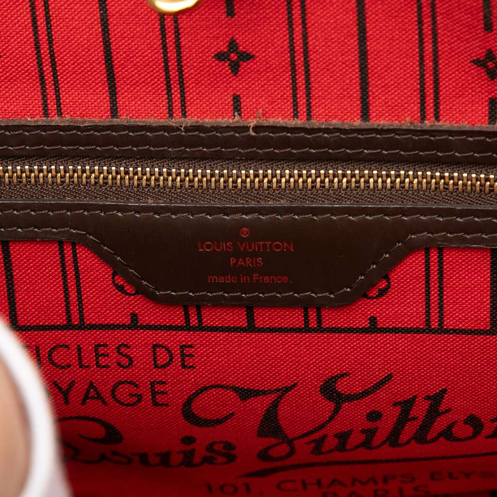 Louis Vuitton Damier Ebene Neverfull PM Brown Good condition - Box View