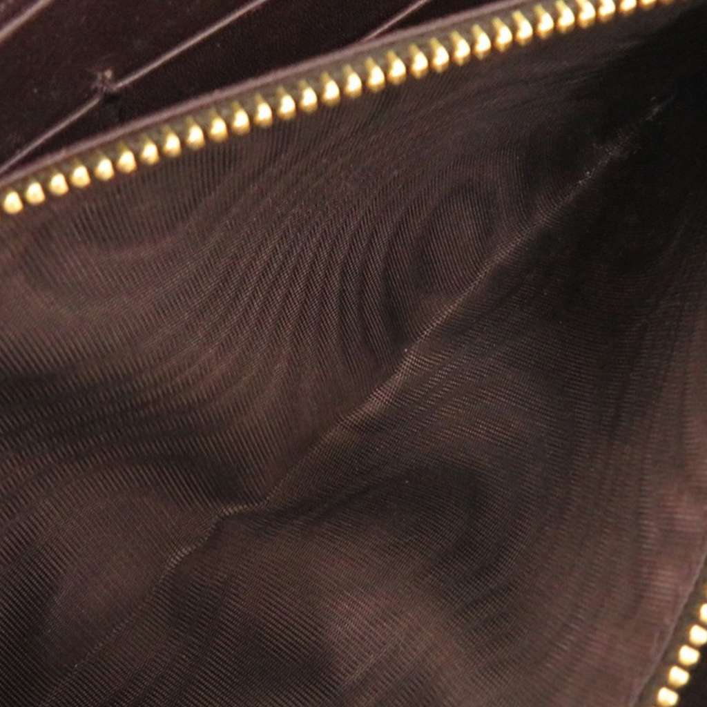 Prada Pony Hair Leopard Print Zip Around Wallet Beige Good condition - Model View