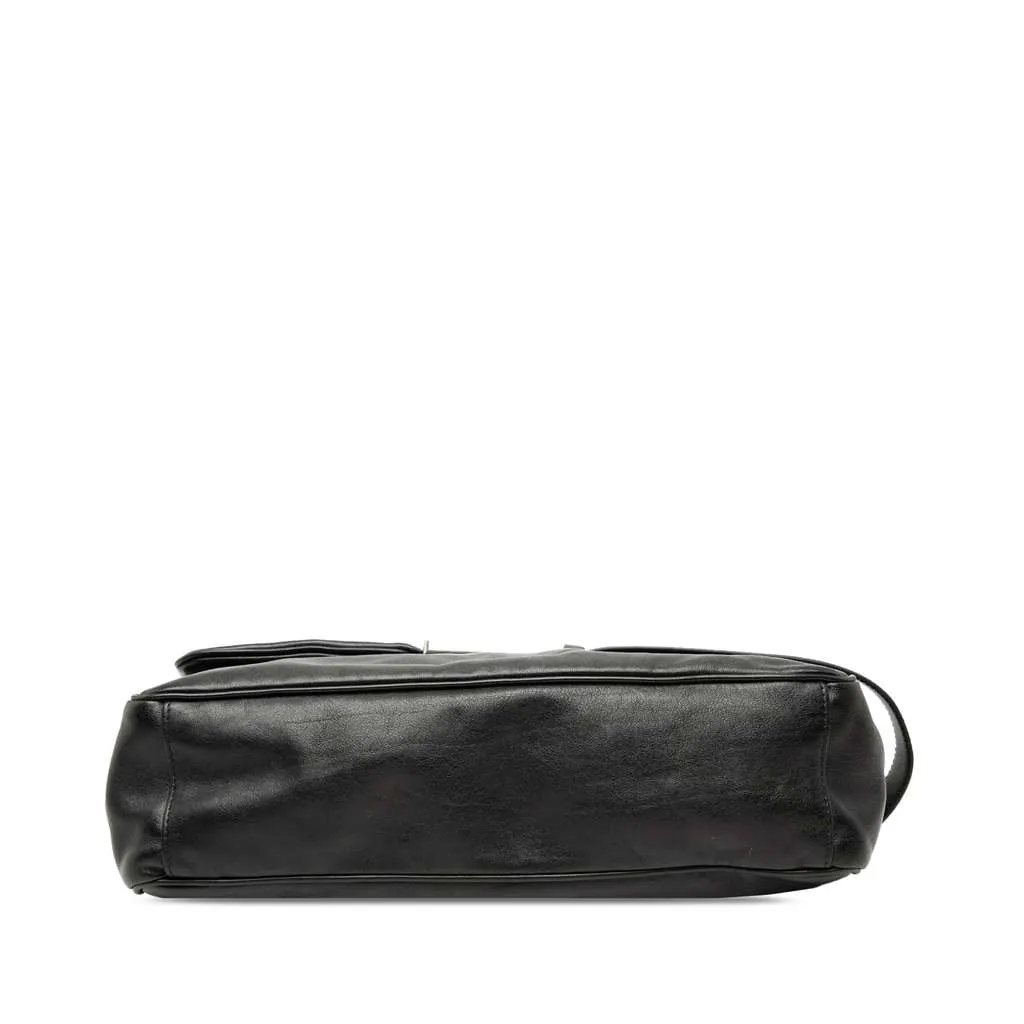Balenciaga Medium Leather Modu Shoulder Bag Black Leather Very good - Inside View