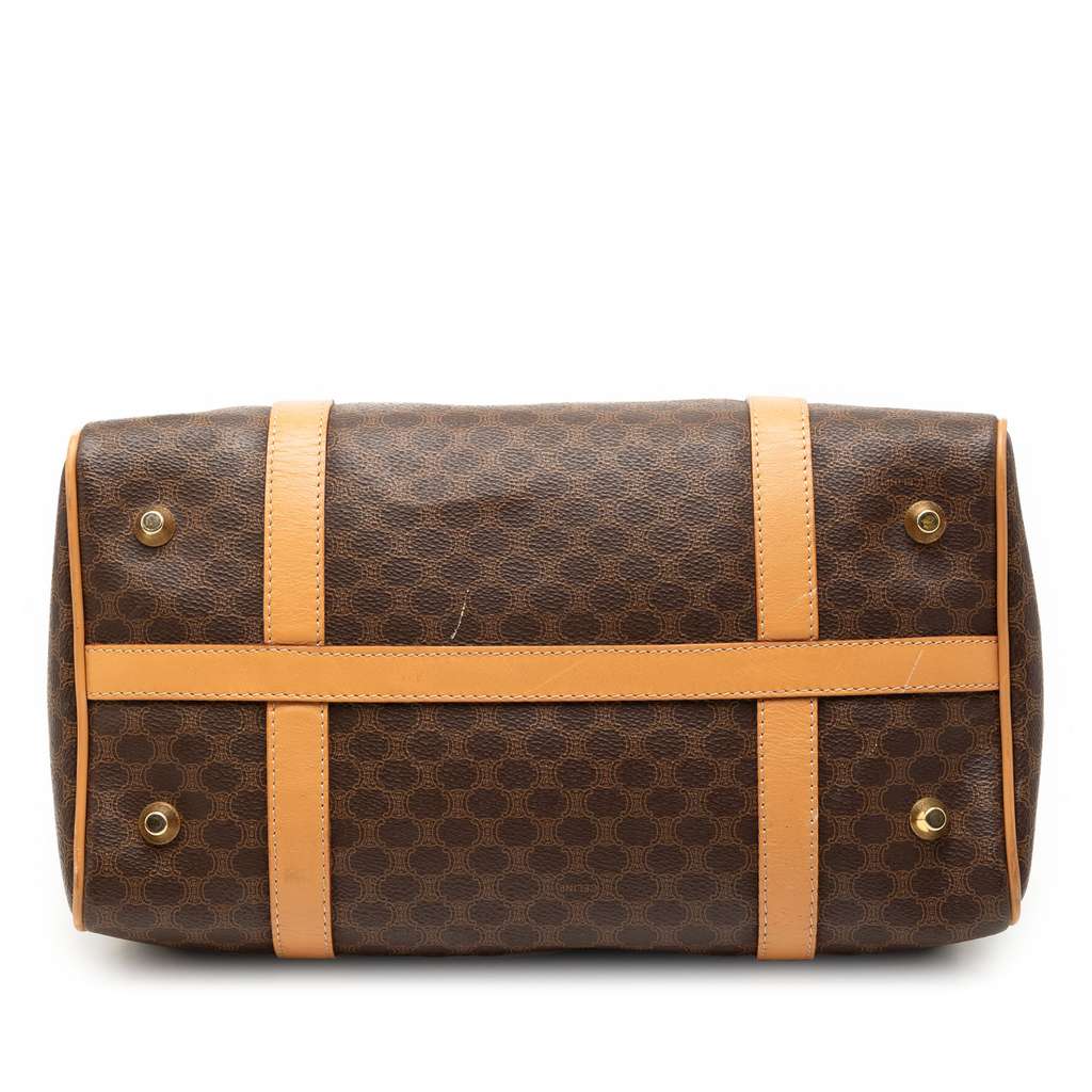 Celine Macadam Coated Canvas Boston Bag Brown Canvas Good condition - Inside View