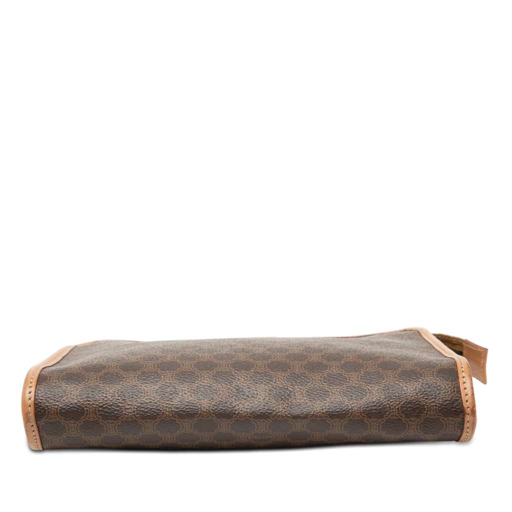Celine Macadam Coated Canvas Clutch Brown Canvas Good condition - Inside View