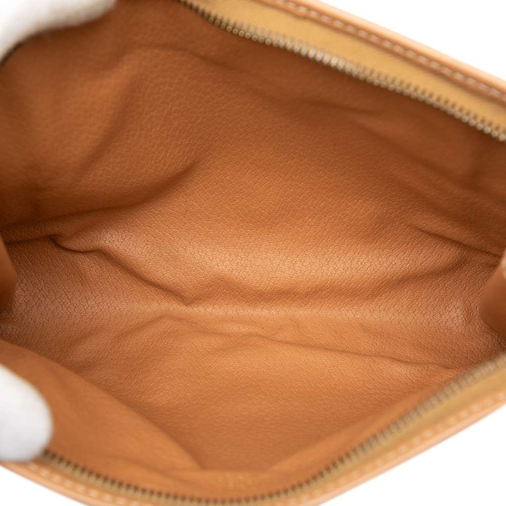 Celine Macadam Coated Canvas Clutch Brown Canvas Good condition - Model View