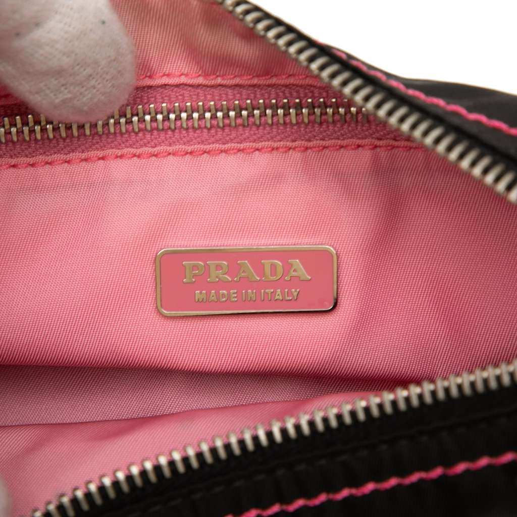 Prada Tessuto Bow Shoulder Bag Black Good condition - Box View