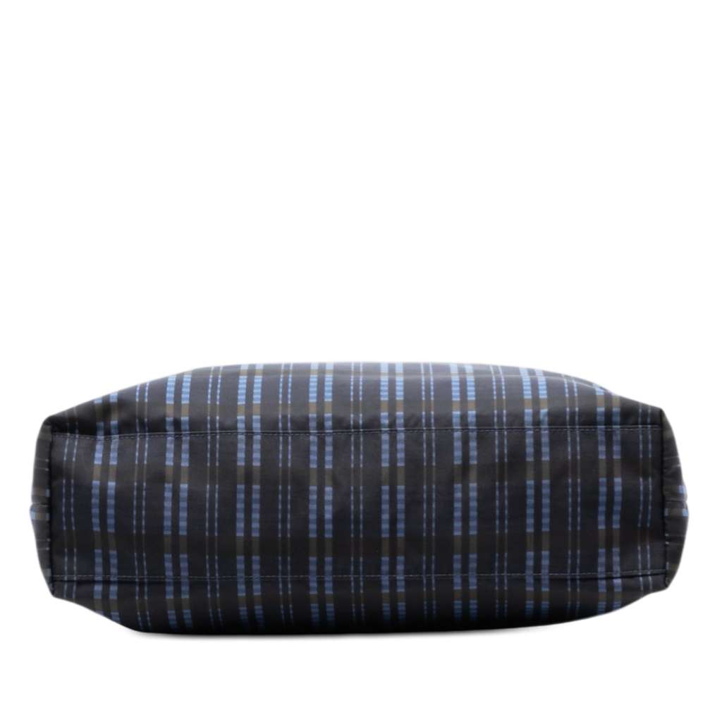 Prada Tessuto Stampato Tote Blue Good condition - Inside View