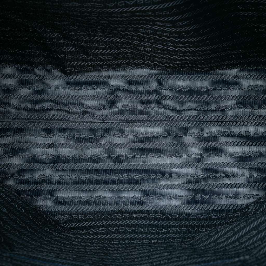 Prada Tessuto Stampato Tote Blue Good condition - Model View