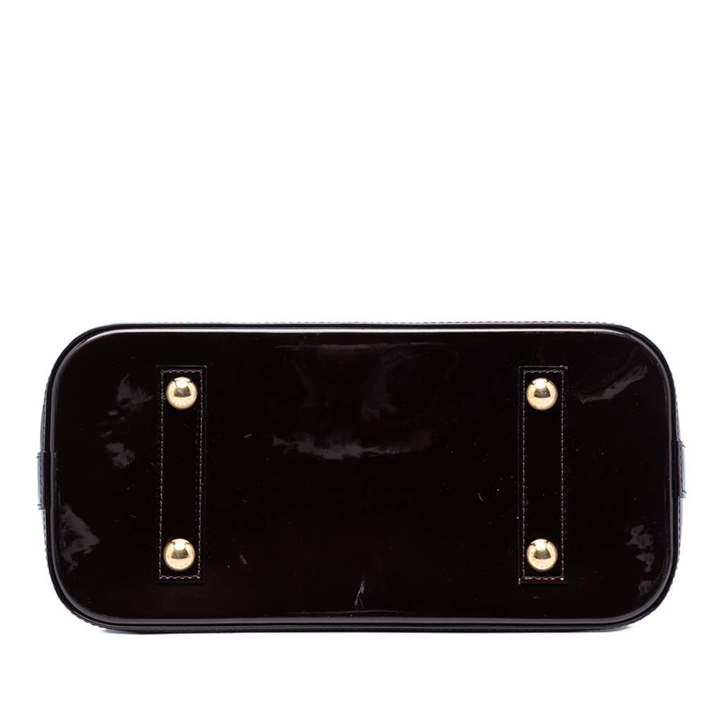 Louis Vuitton Monogram Vernis Alma PM Purple Leather Good condition - Inside View