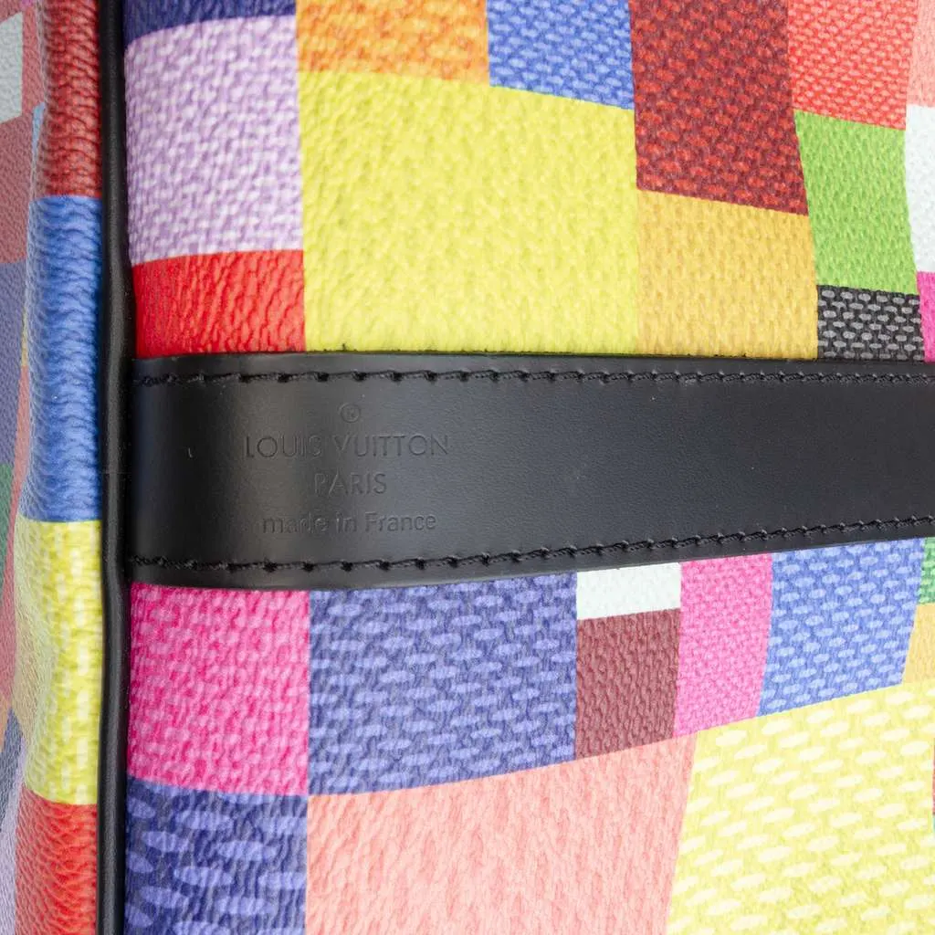 Louis Vuitton Multicolor Damier Graphite 3D Keepall Bandouliere 50 Black Canvas Very good - Box View
