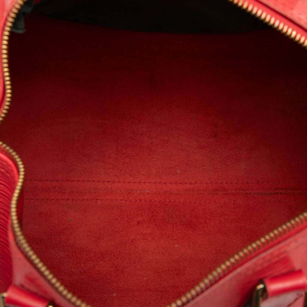 Louis Vuitton Epi Speedy 30 Red Leather Good condition - Model View