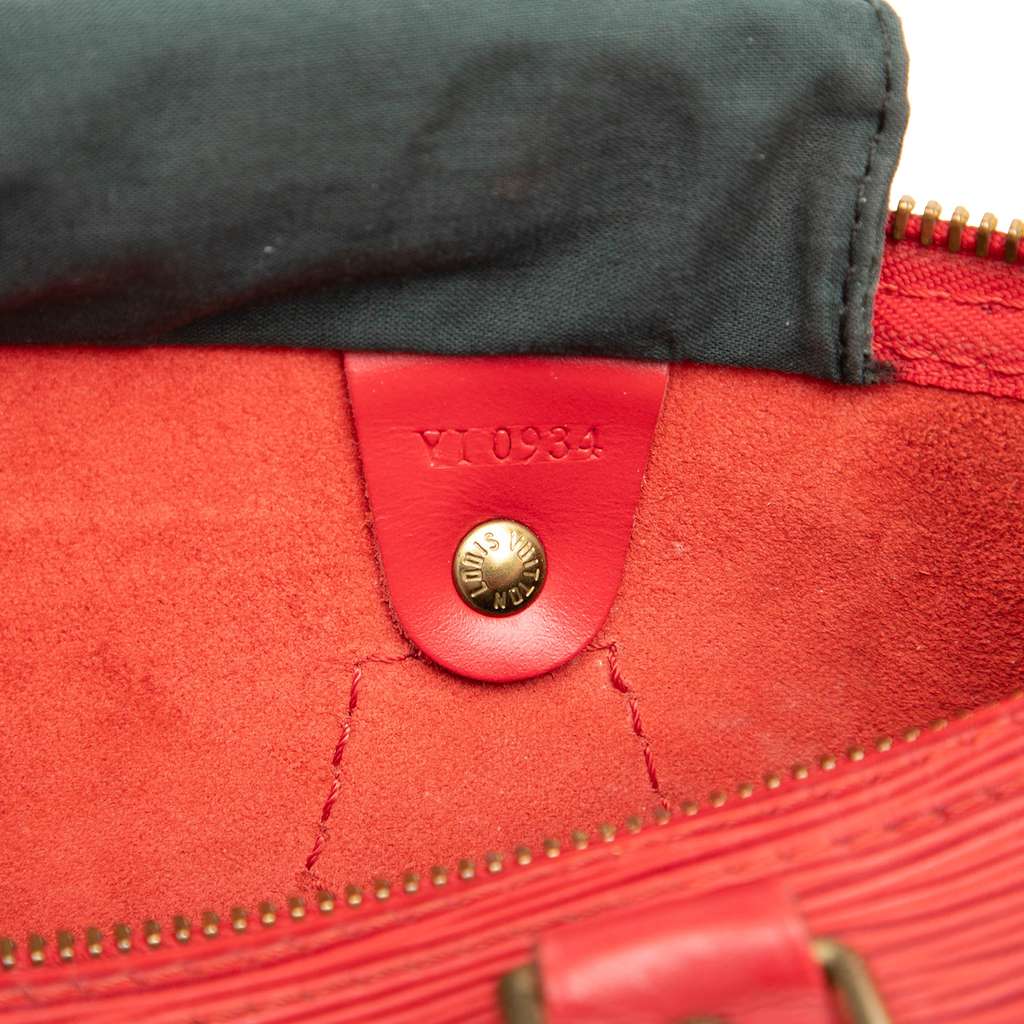 Louis Vuitton Epi Speedy 30 Red Leather Good condition - Box View
