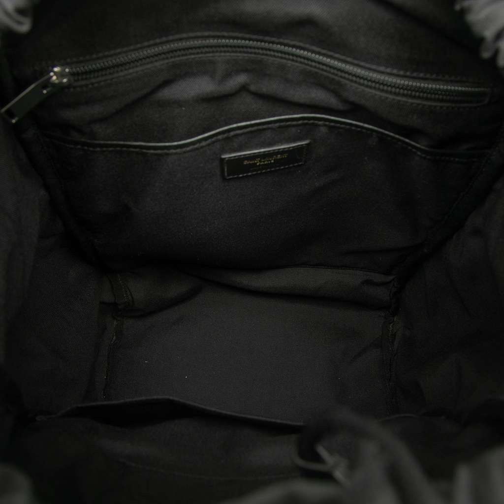 Saint Laurent Canvas Utilitarian Hunting Backpack Black Canvas Good condition - Model View