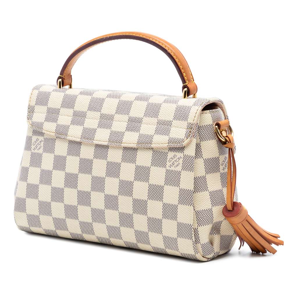 Louis Vuitton Damier Azur Croisette White Good condition - Back View