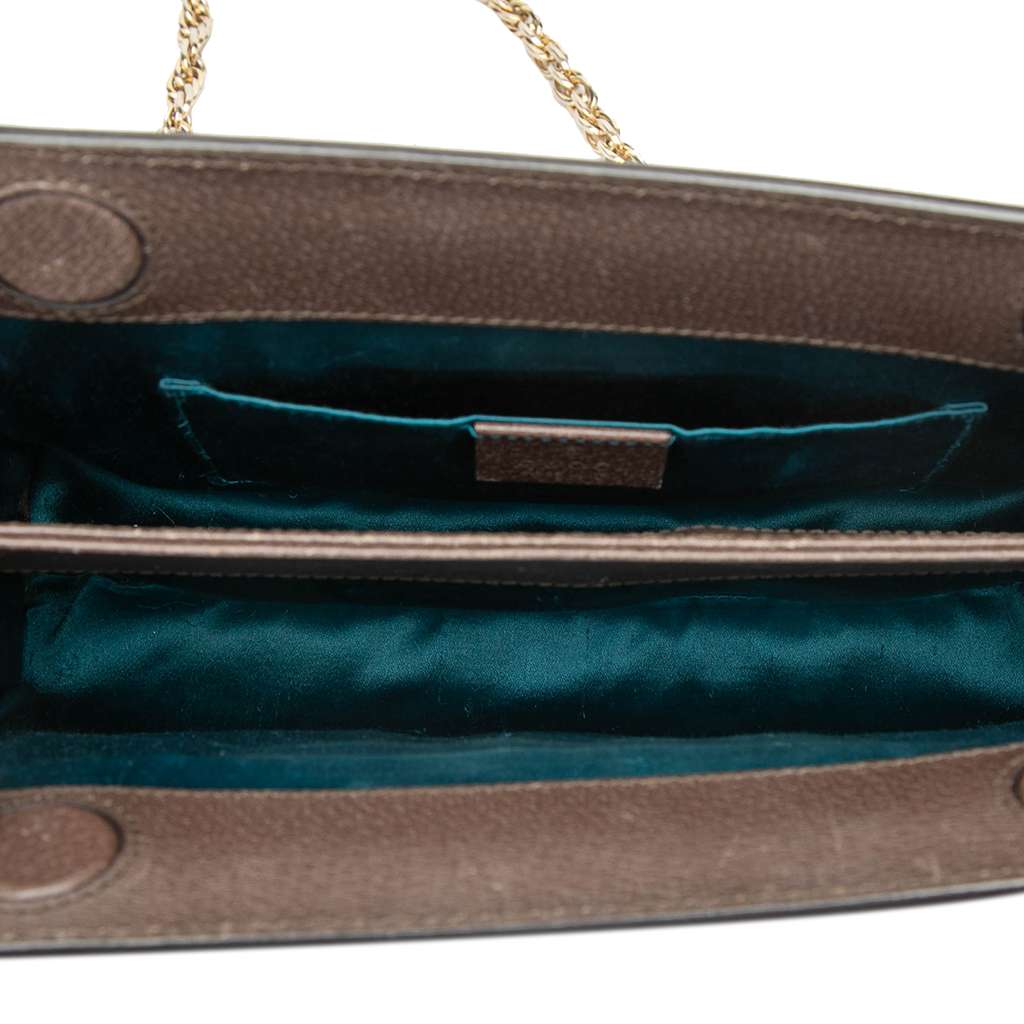 Gucci Small GG Supreme Web Ophidia Chain Crossbody Beige Canvas Good condition - Model View