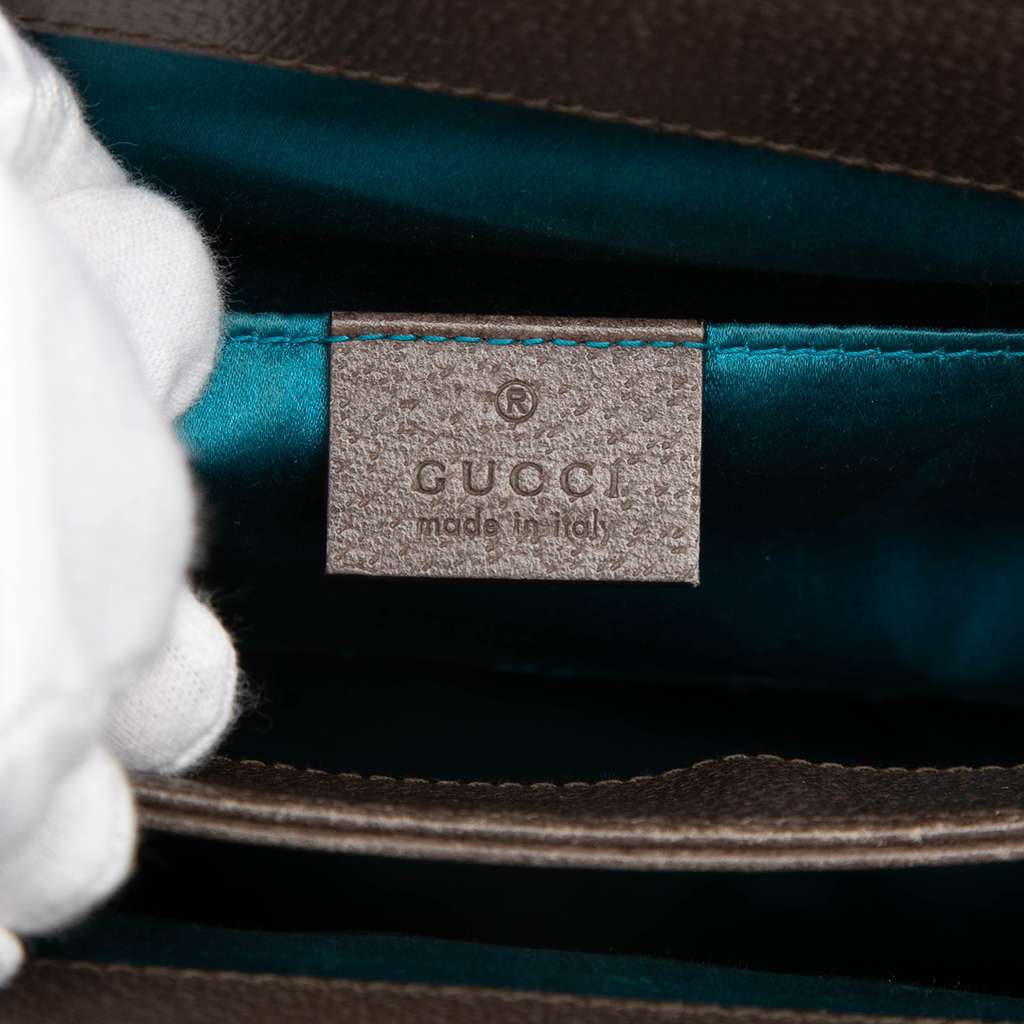 Gucci Small GG Supreme Web Ophidia Chain Crossbody Beige Canvas Good condition - Box View