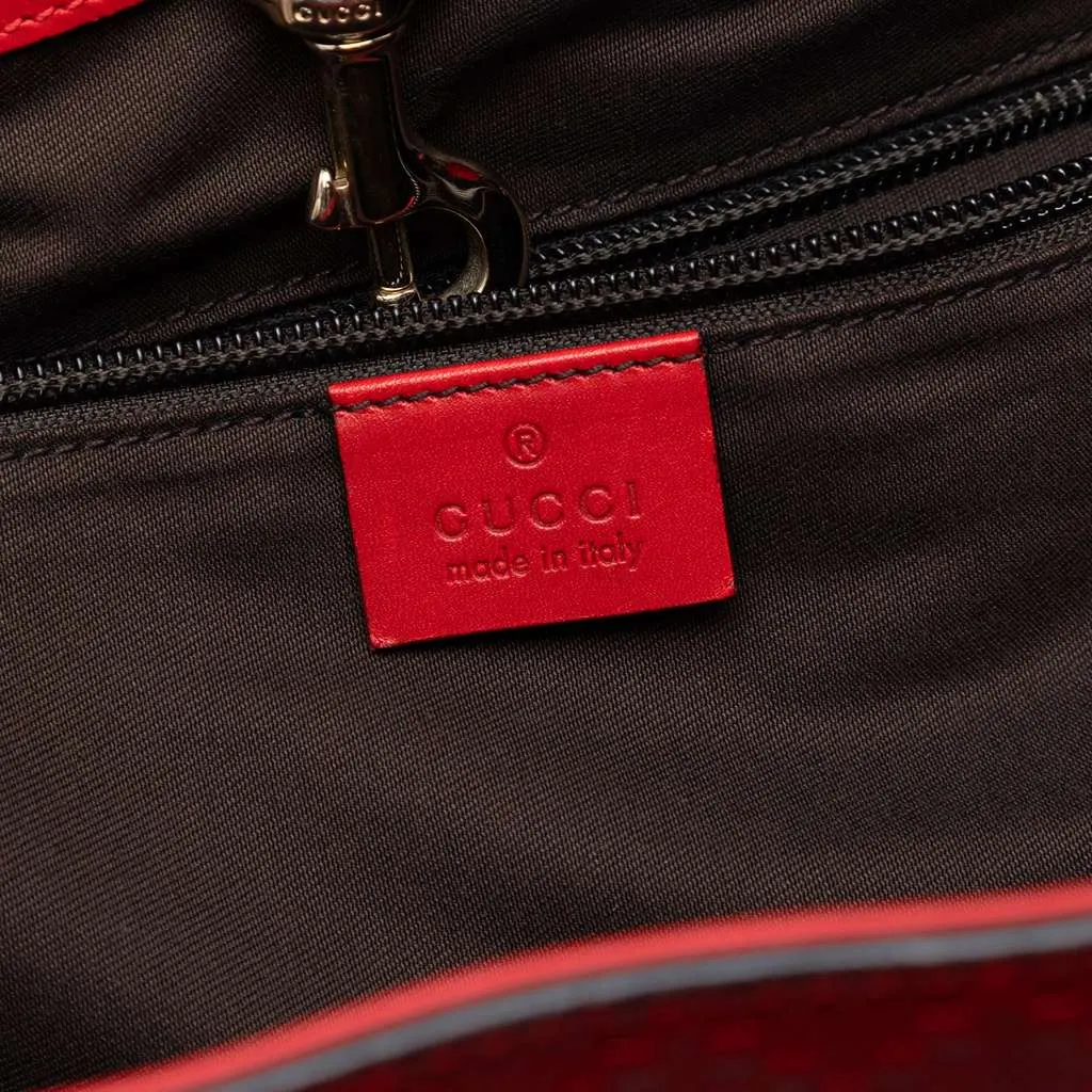 Gucci Leather Diamante Bright Hilary Lux Tote Red Leather Very good - Box View