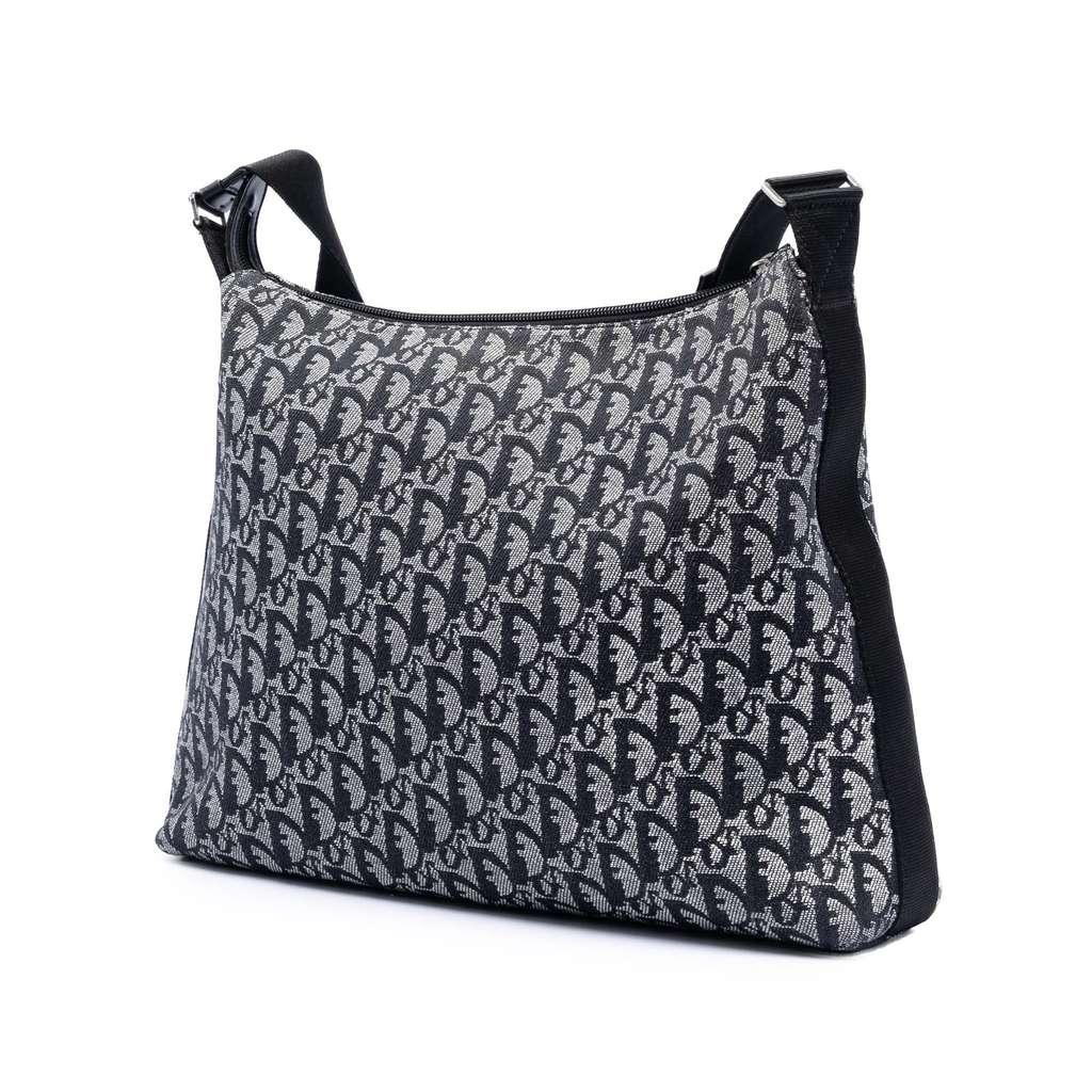 Dior Diorissimo Trotter Canvas Crossbody Blue Canvas Good condition - Back View