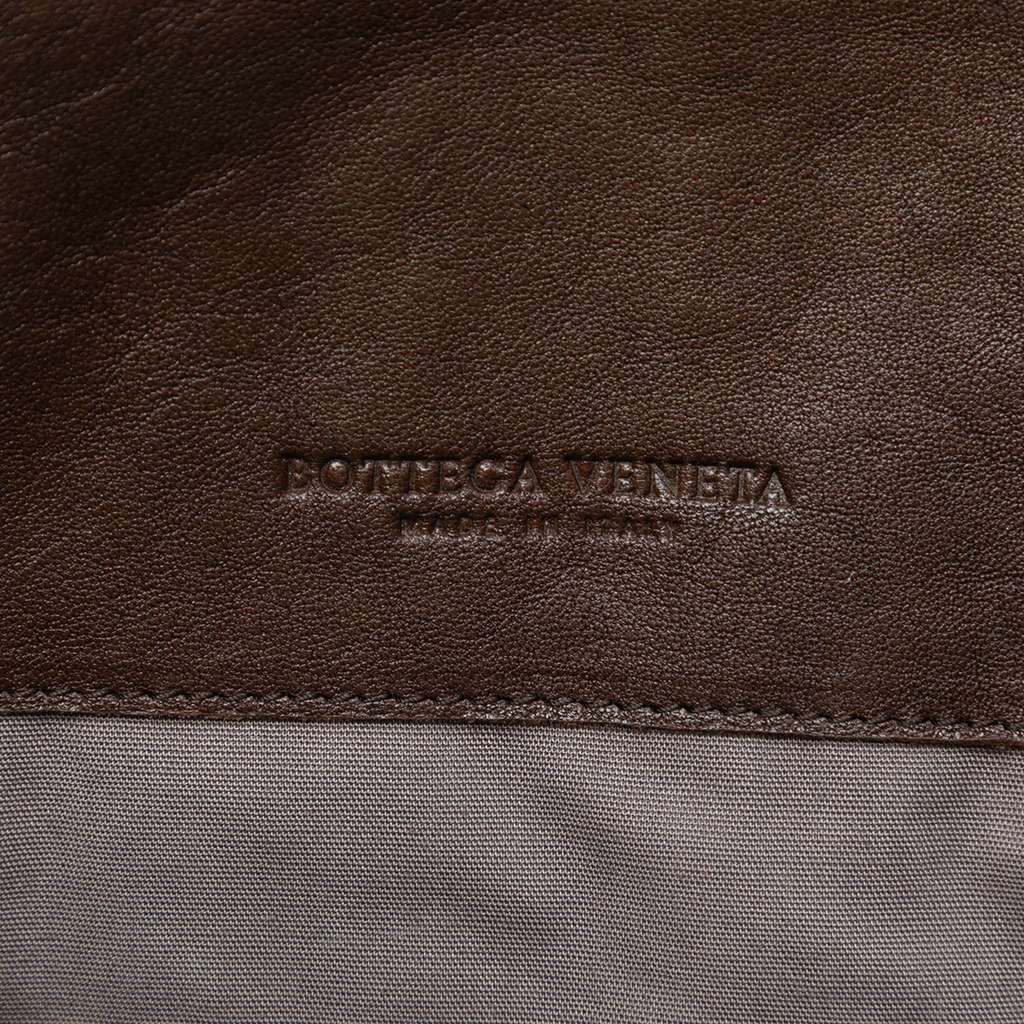 Bottega Veneta Tricolor Nappa Intrecciato Clutch Brown Leather Good condition - Box View