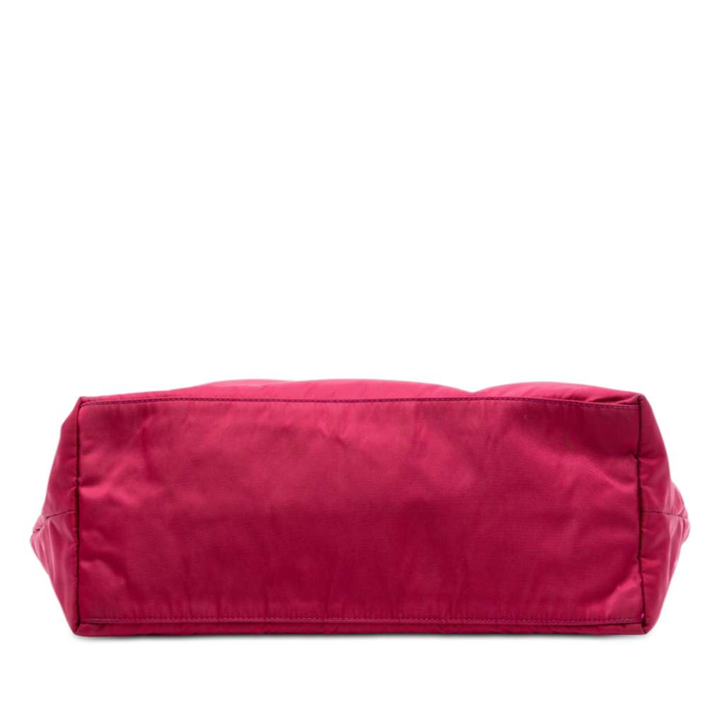 Prada Saffiano Trimmed Tessuto Open Convertible Tote Pink Good condition - Inside View