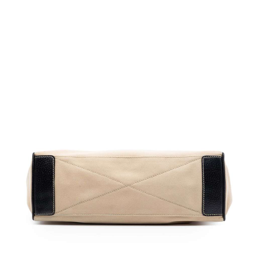 Prada Cinghiale Trimmed Canapa Shoulder Bag Brown Canvas Good condition - Inside View