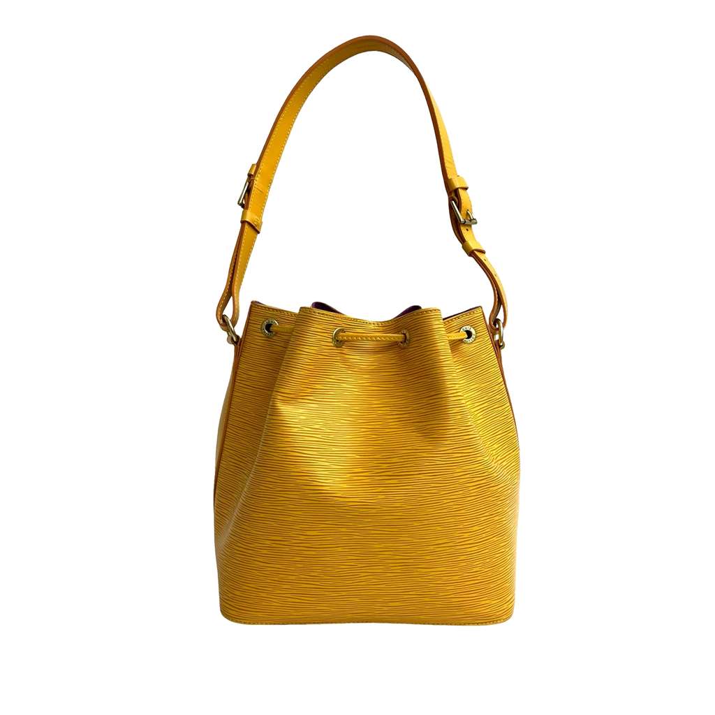 Louis Vuitton Epi Petit Noe Yellow Leather Good condition - Back View