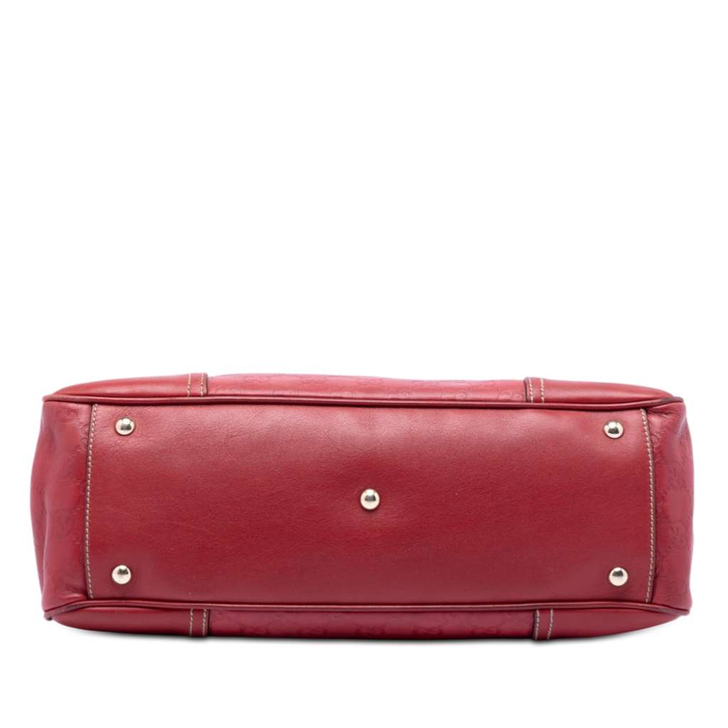 Gucci Medium Guccissima Princy Tote Red Leather Good condition - Inside View
