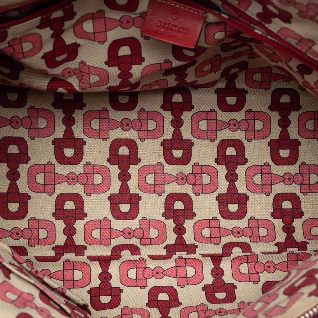 Gucci Medium Guccissima Princy Tote Red Leather Good condition - Model View