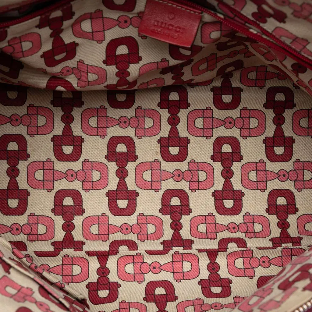 Gucci Medium Guccissima Princy Tote Red Leather Very good - Model View
