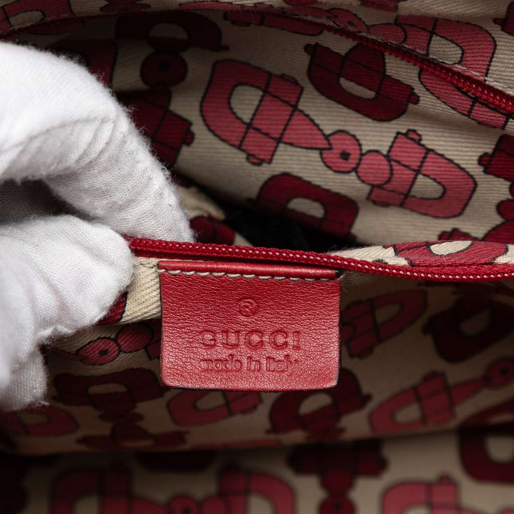 Gucci Medium Guccissima Princy Tote Red Leather Good condition - Box View