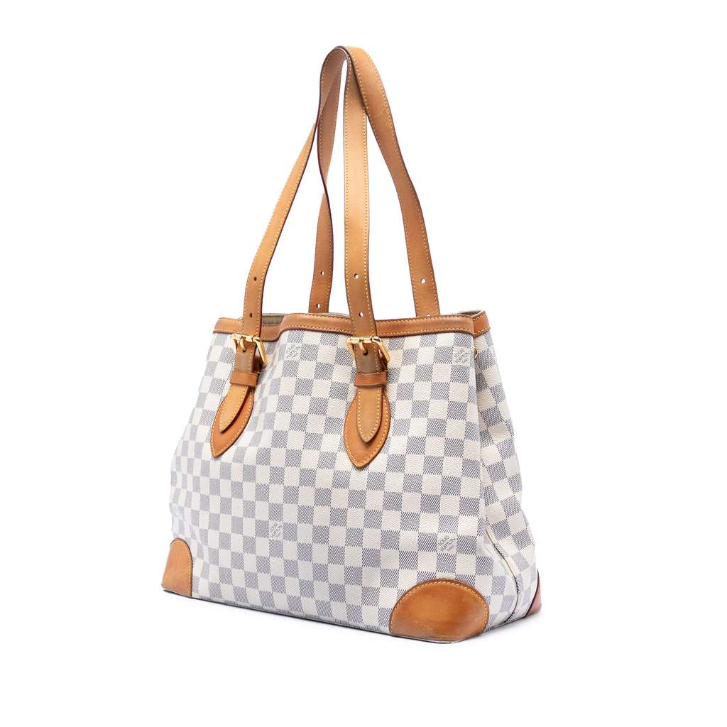 Louis Vuitton Damier Azur Hampstead MM White Good condition - Back View