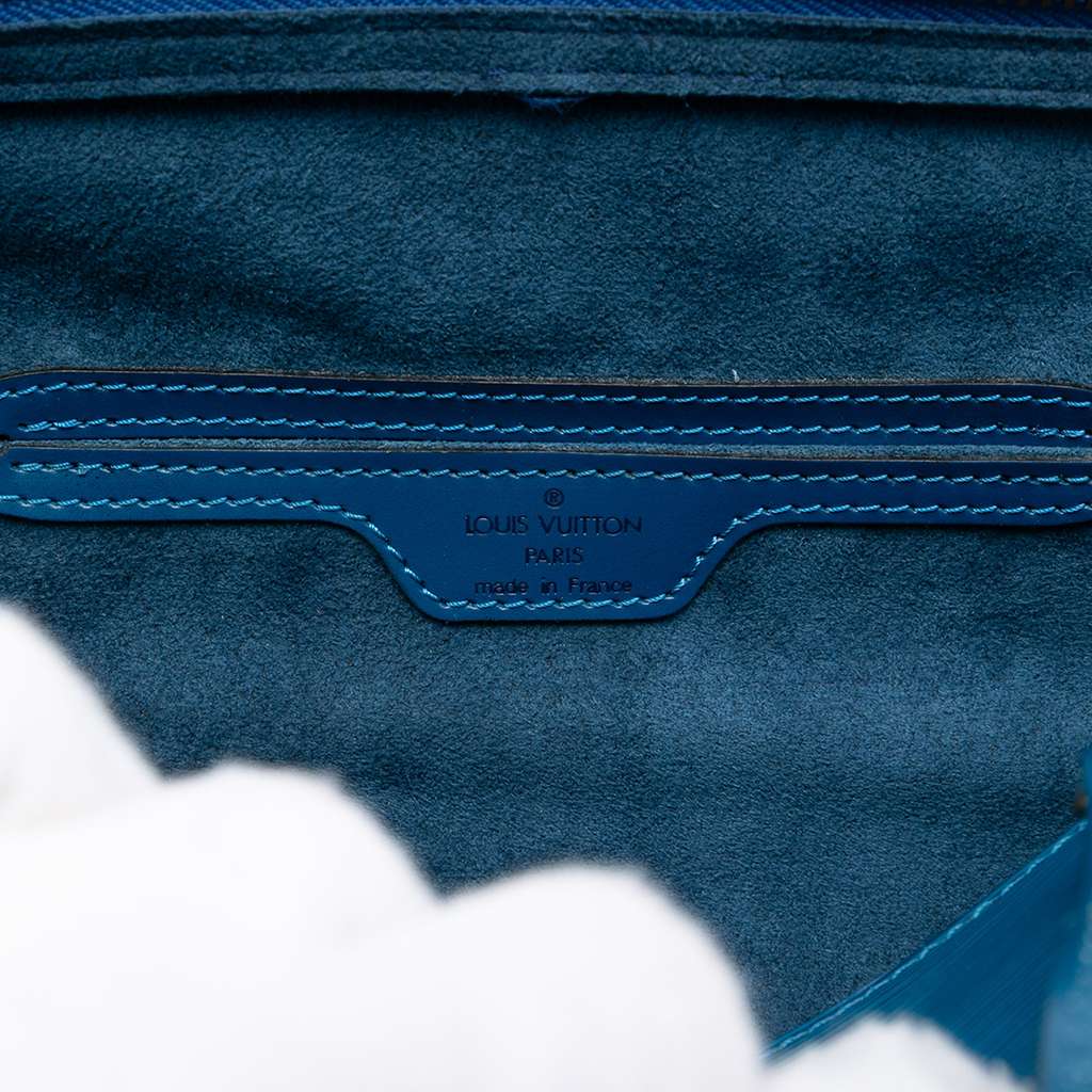 Louis Vuitton Epi Soufflot Blue Leather Good condition - Box View