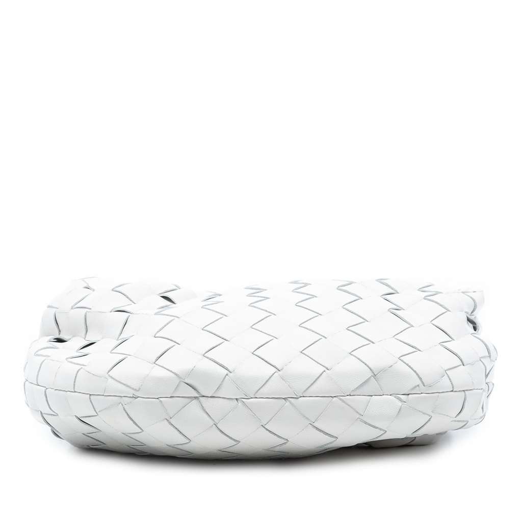 Bottega Veneta Mini Nappa Intrecciato Jodie White Leather Good condition - Inside View