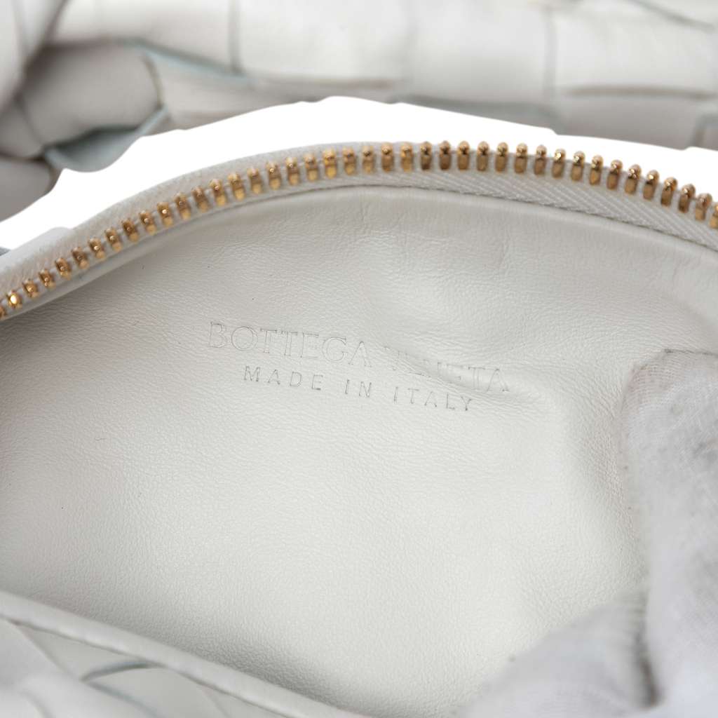 Bottega Veneta Mini Nappa Intrecciato Jodie White Leather Good condition - Box View