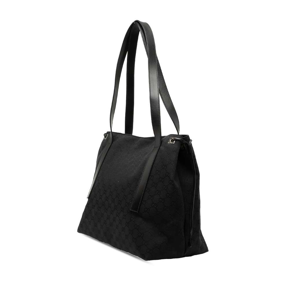 Gucci GG Canvas Tote Black Canvas Good condition - Back View