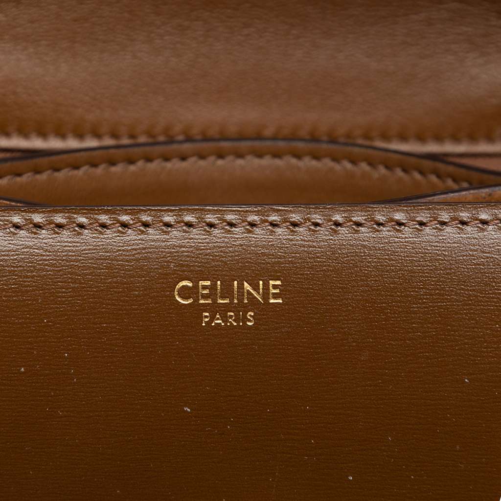 Celine Small Calfskin Classic Box Brown Leather Good condition - Box View