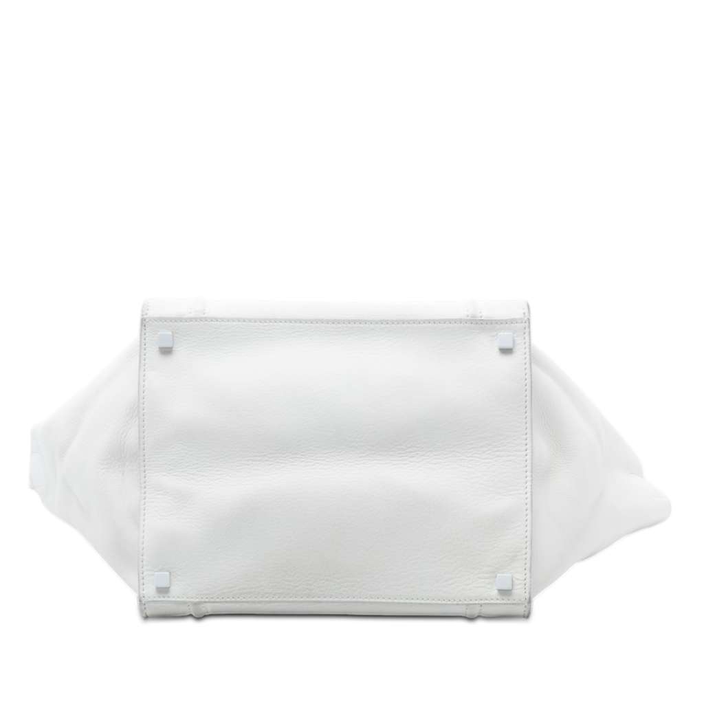 Celine Medium Leather Phantom Luggage Tote White Leather Good condition - Inside View