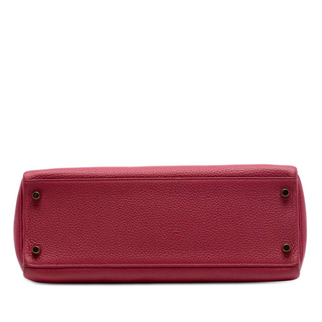 Hermès Togo Kelly II Retourne 32 Red Leather Good condition - Inside View