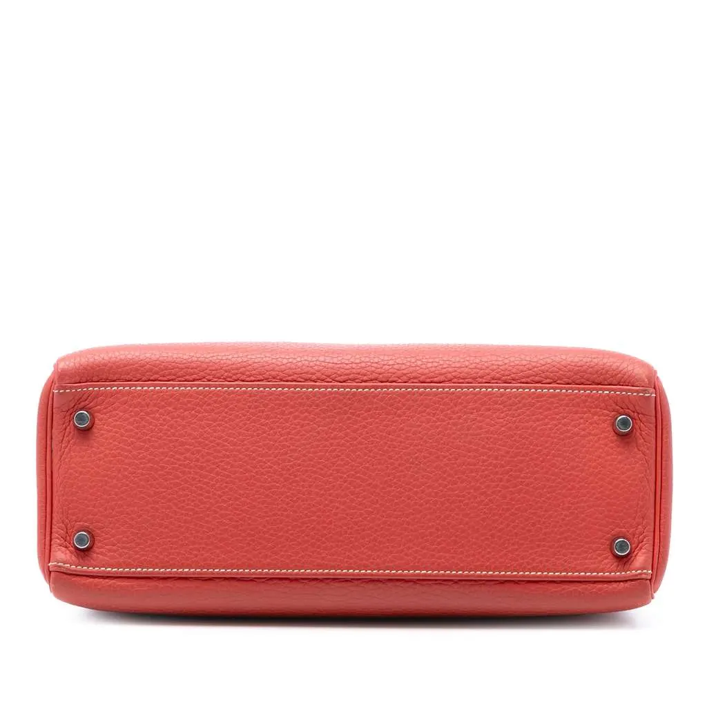 Hermès Clemence Kelly II Retourne 32 Orange Leather Very good - Inside View
