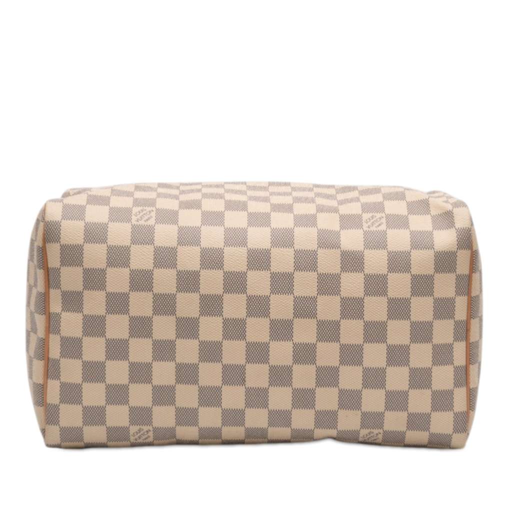 Louis Vuitton Damier Azur Speedy 30 White Good condition - Inside View