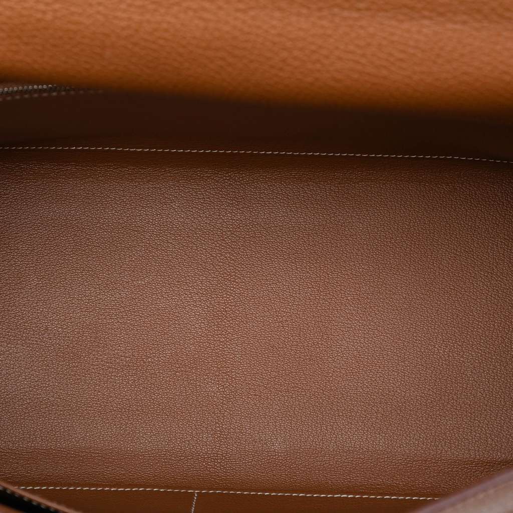 Hermès Clemence Kelly II Retourne 35 Brown Leather Good condition - Model View