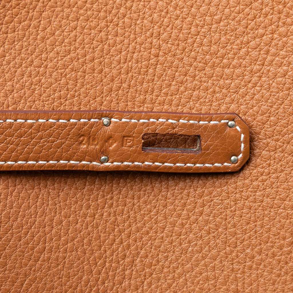 Hermès Clemence Kelly II Retourne 35 Brown Leather Good condition - Box View