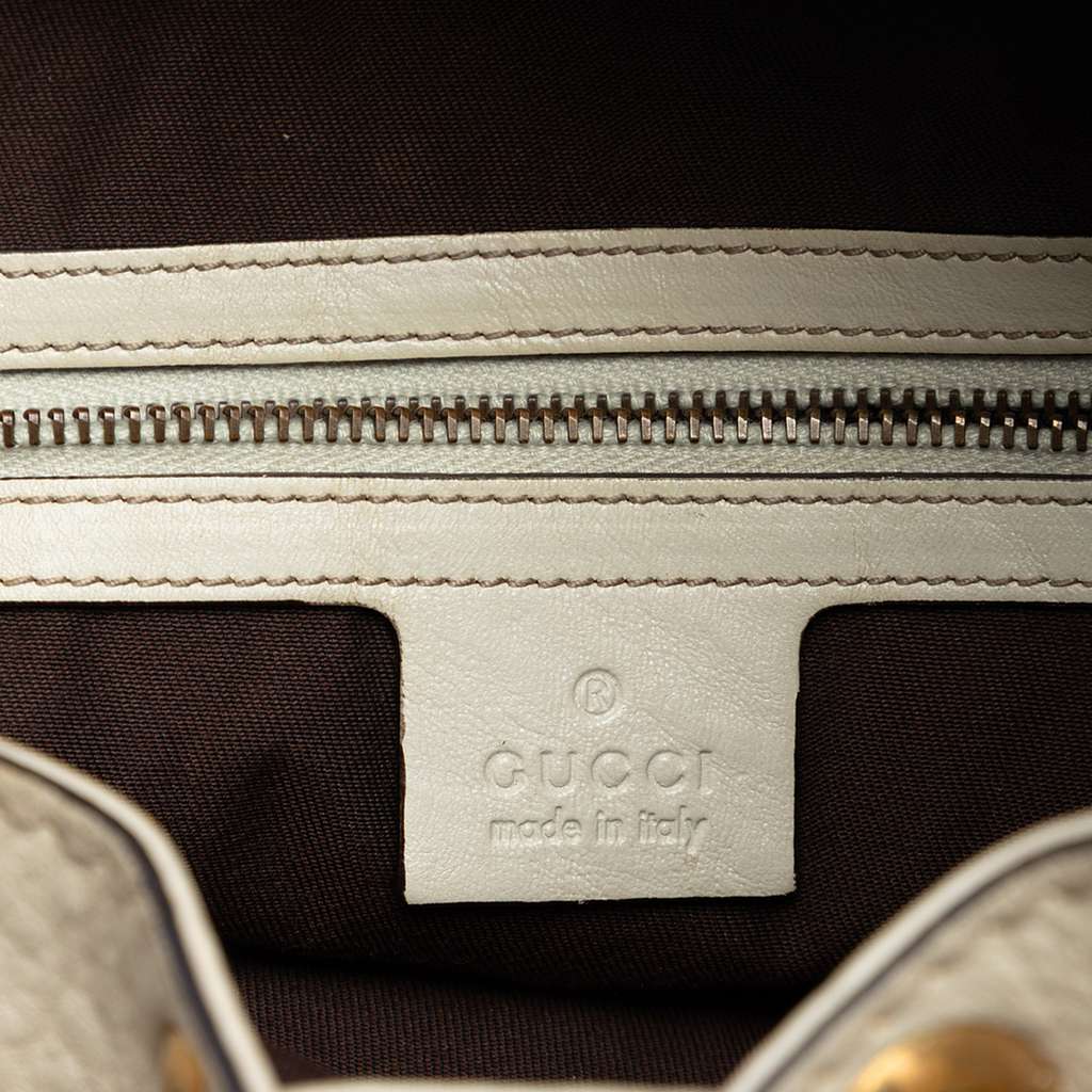 Gucci GG Canvas Interlocking Icon Drawstring Hobo Beige Good condition - Box View