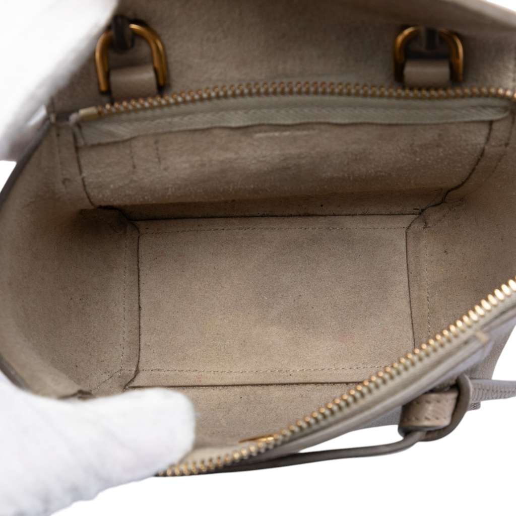 Celine Pico Grained Calfskin Belt Bag Brown Leather Good condition - Model View