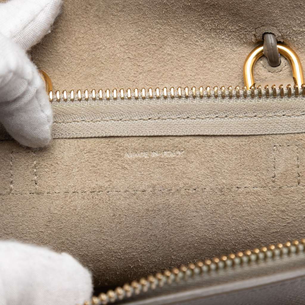 Celine Pico Grained Calfskin Belt Bag Brown Leather Good condition - Box View